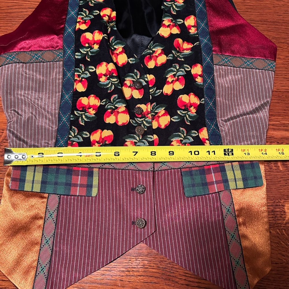 Todd Oldham Multicolor Patchwork Vest - image 4